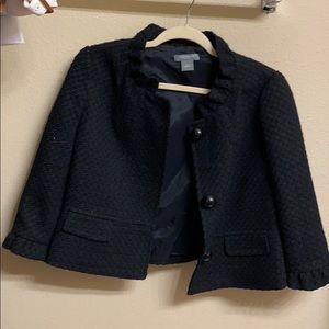 Ann Taylor 12p crop black jacket